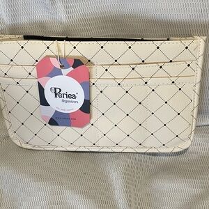 Periea Cream Cosmetic Organizer Bag